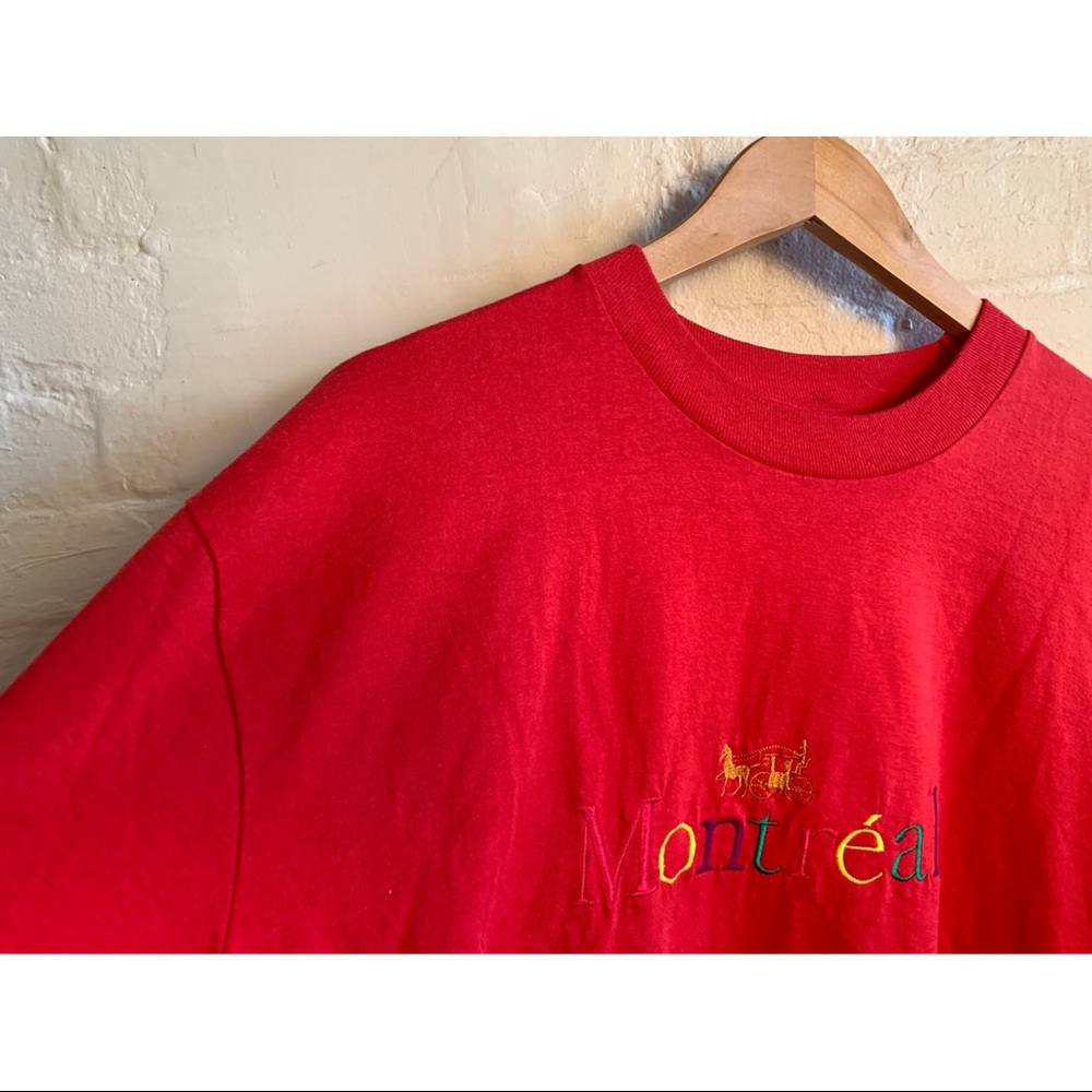Vintage Montréal single stitch red graphic tee - Picture 14 of 14